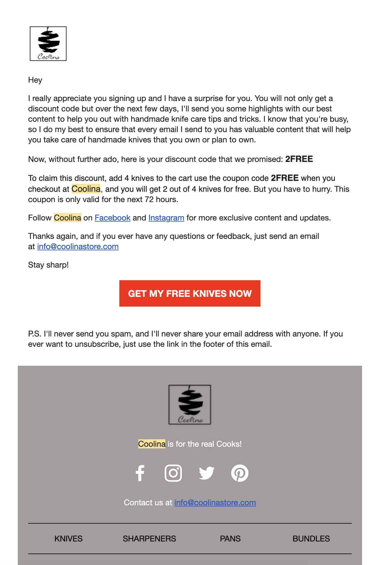 Ecommerce Email Marketing Welcome Email